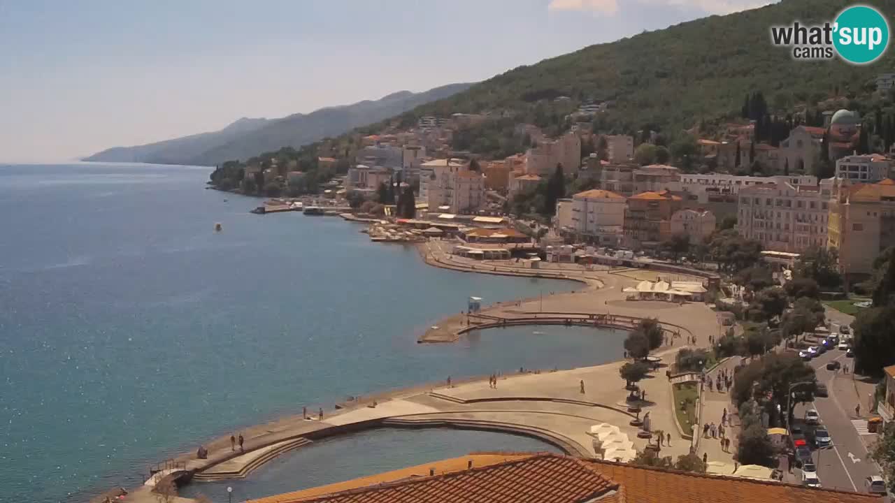 Opatija webcam – Panorama from the Hotel Milenij