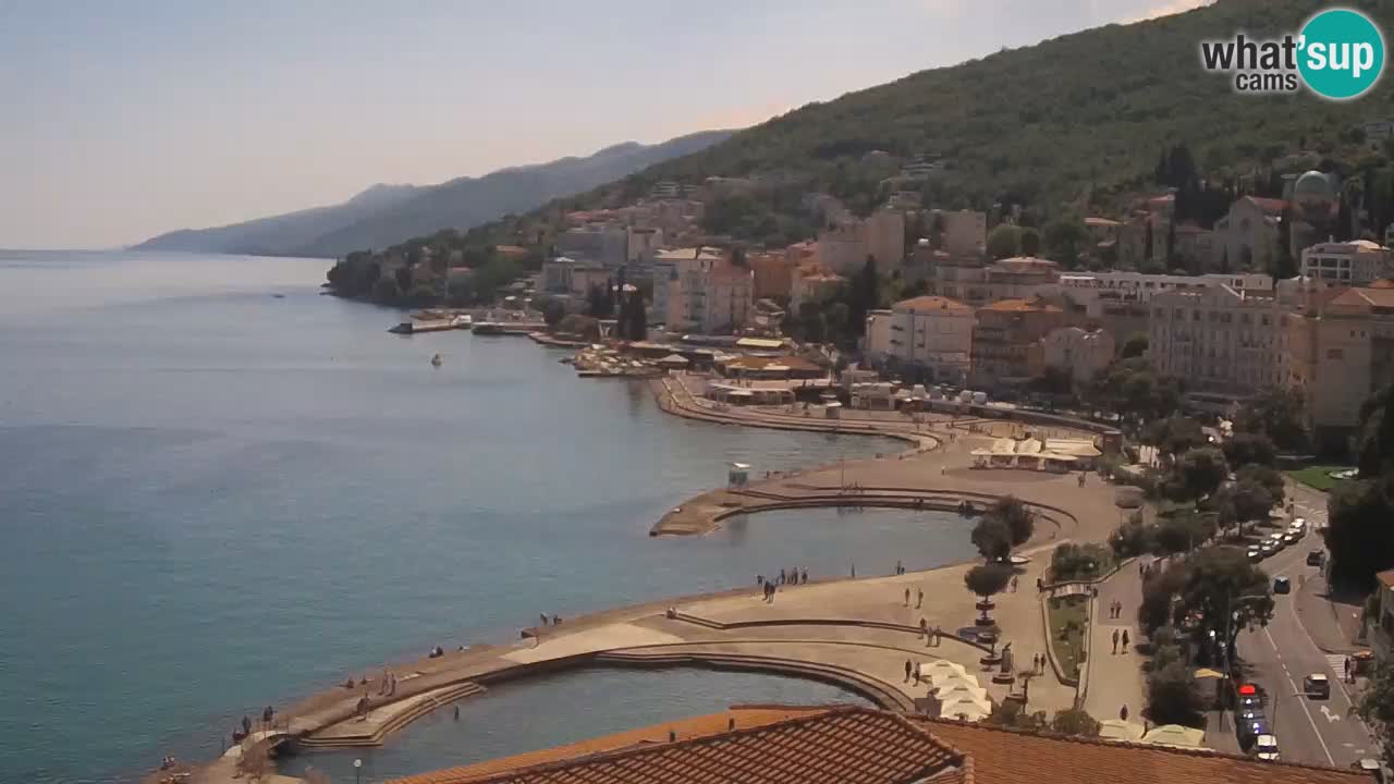 Opatija webcam – Panorama vom Hotel Milenij