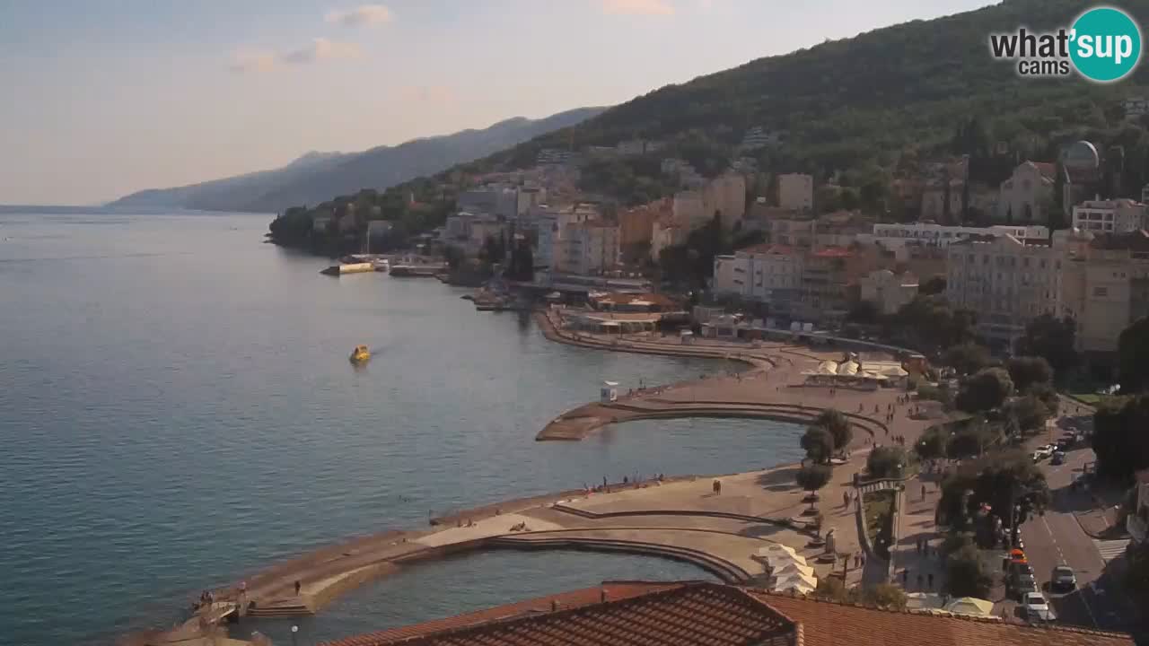 Opatija webcam – Panorama vom Hotel Milenij