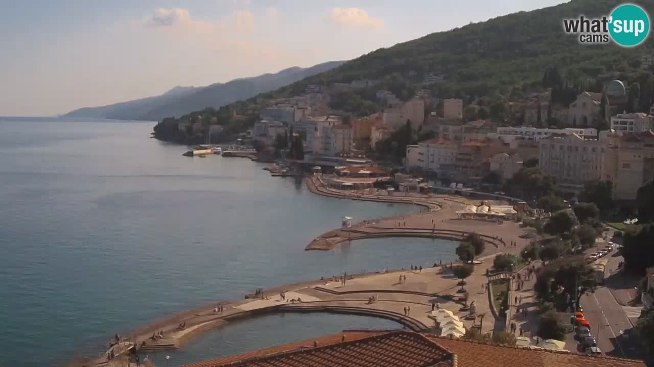 Opatija webcam – Panorama vom Hotel Milenij