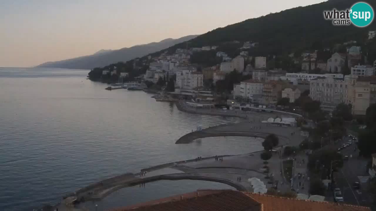 Opatija webcam – Panorama from the Hotel Milenij