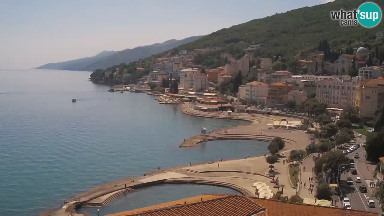 Opatija webcam – Panorama from the Hotel Milenij