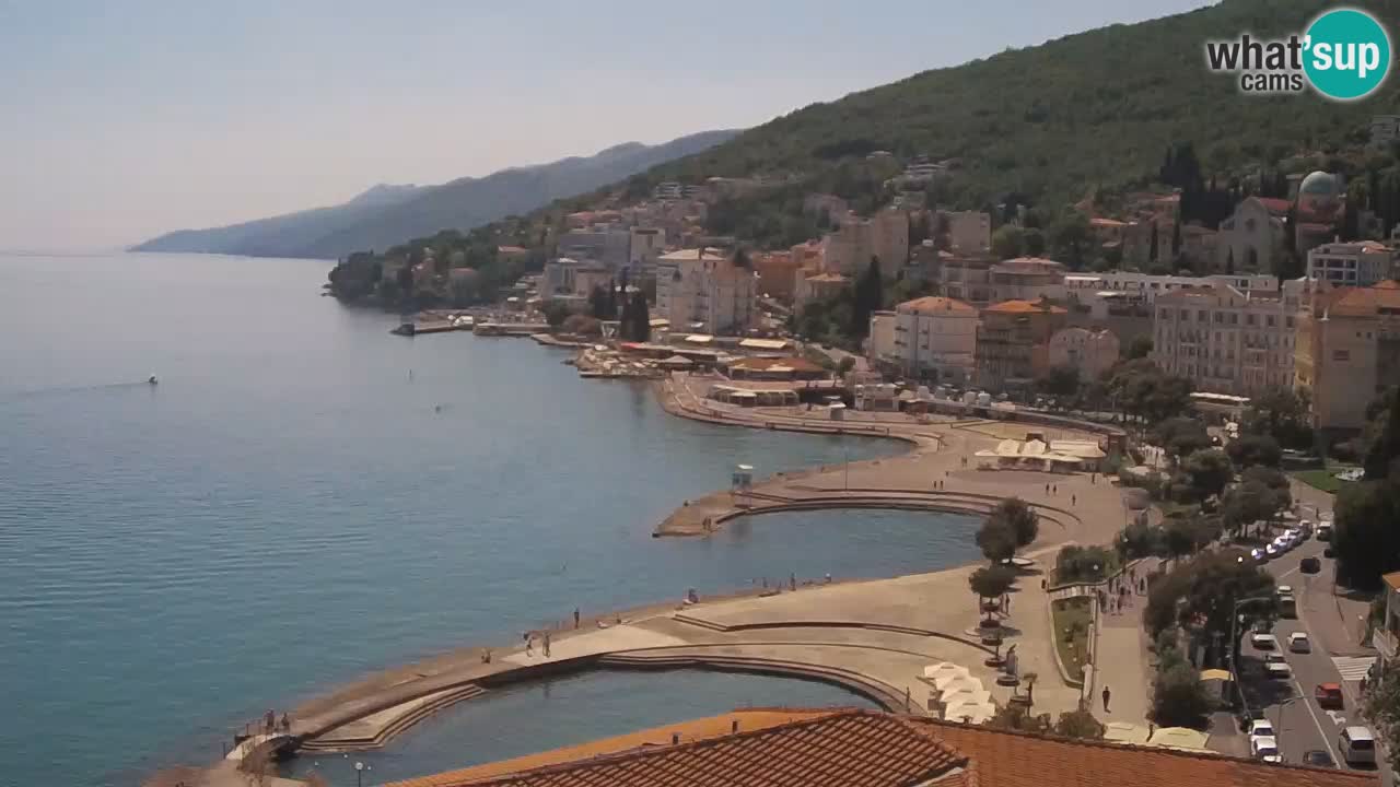 Opatija webcam – Panorama from the Hotel Milenij