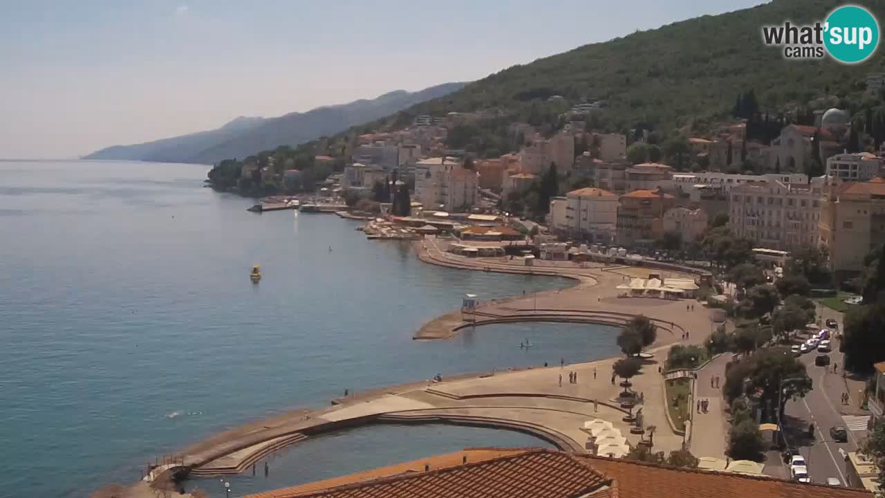 Opatija webcam – Panorama from the Hotel Milenij