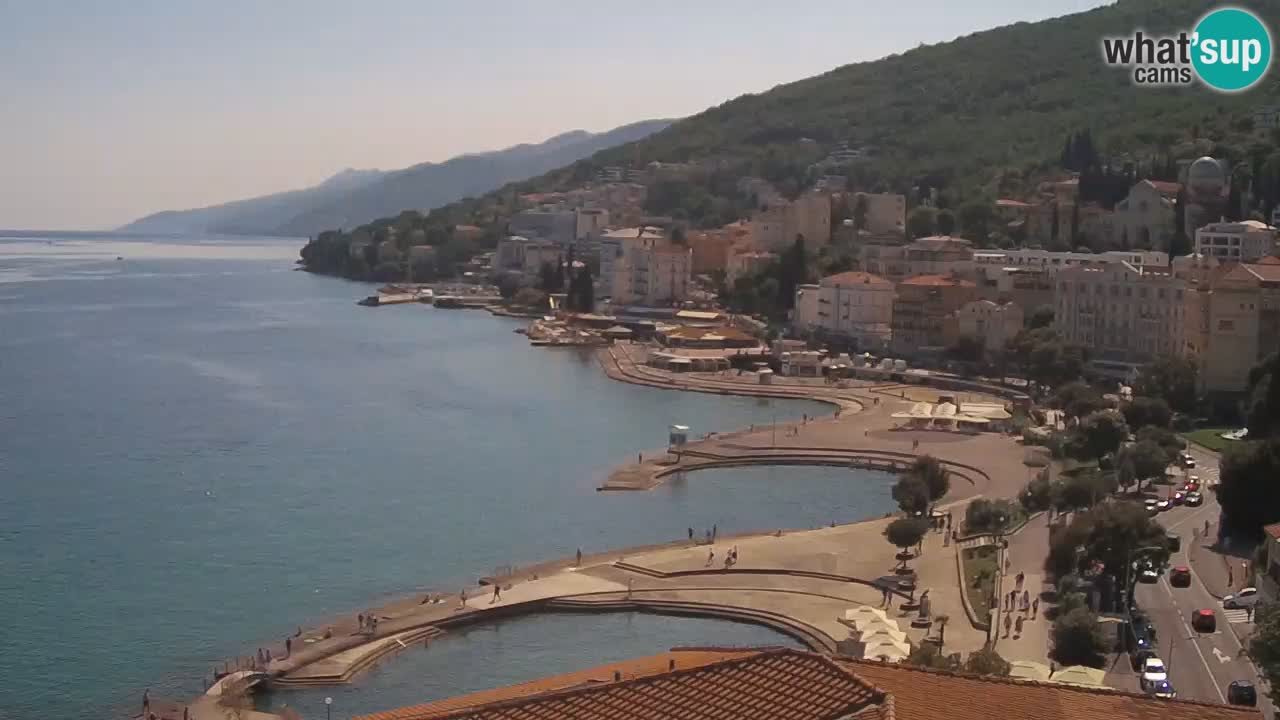 Opatija webcam – Panorama vom Hotel Milenij