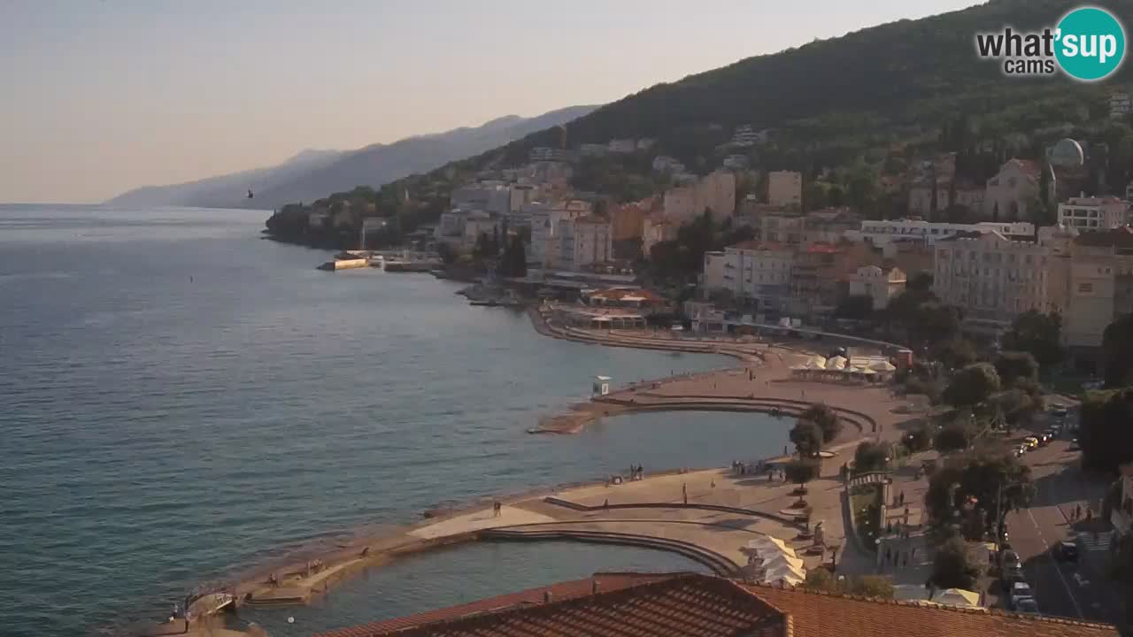 Opatija webcam – Panorama from the Hotel Milenij