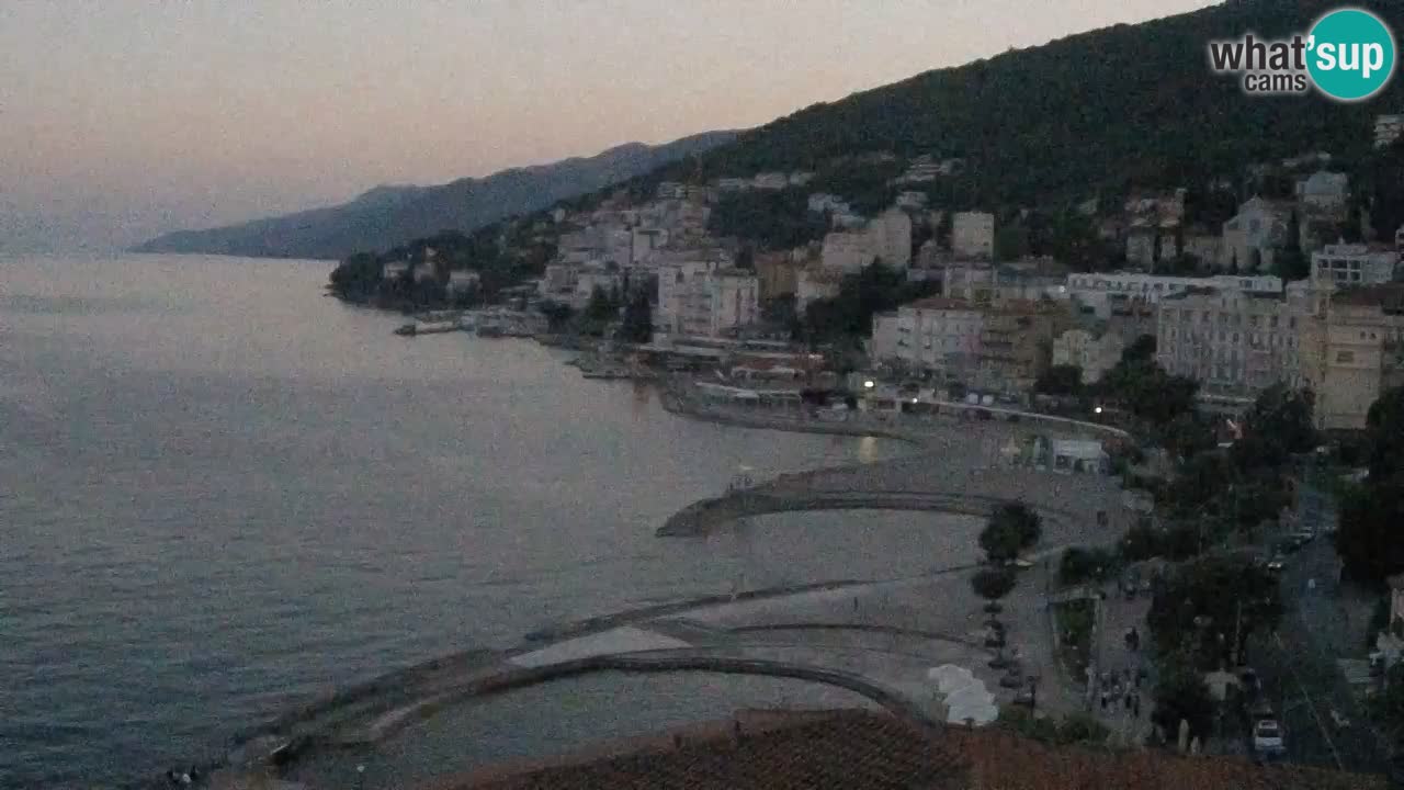 Opatija webcam – Panorama vom Hotel Milenij