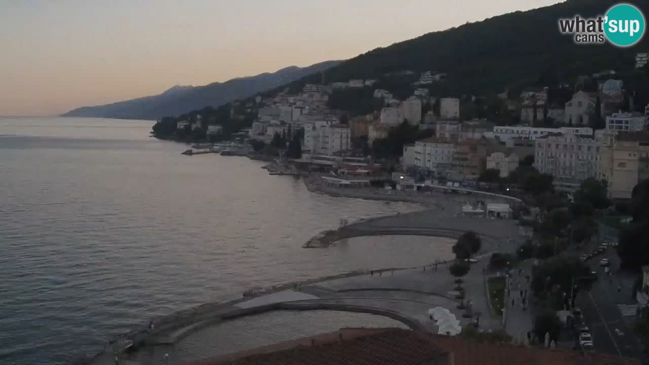 Opatija webcam – Panorama vom Hotel Milenij