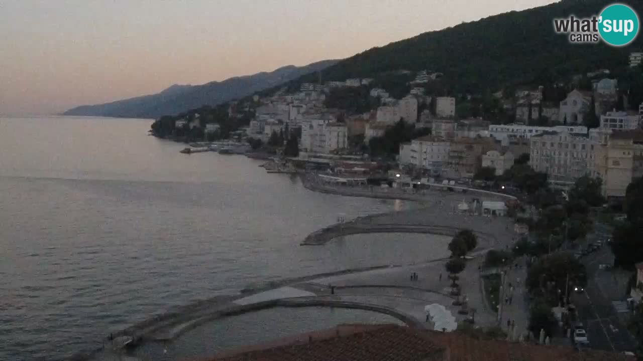 Opatija webcam – Panorama from the Hotel Milenij