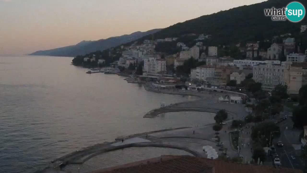 Opatija webcam – Panorama vom Hotel Milenij