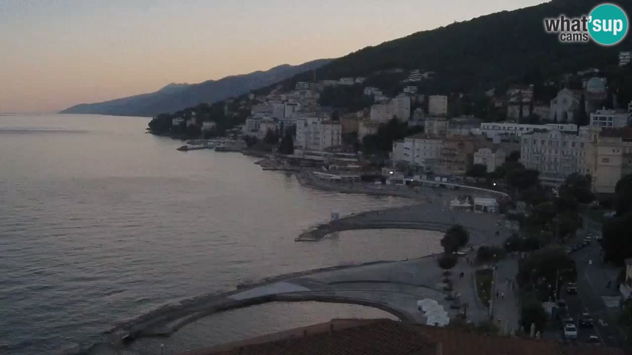 Opatija webcam – Panorama vom Hotel Milenij
