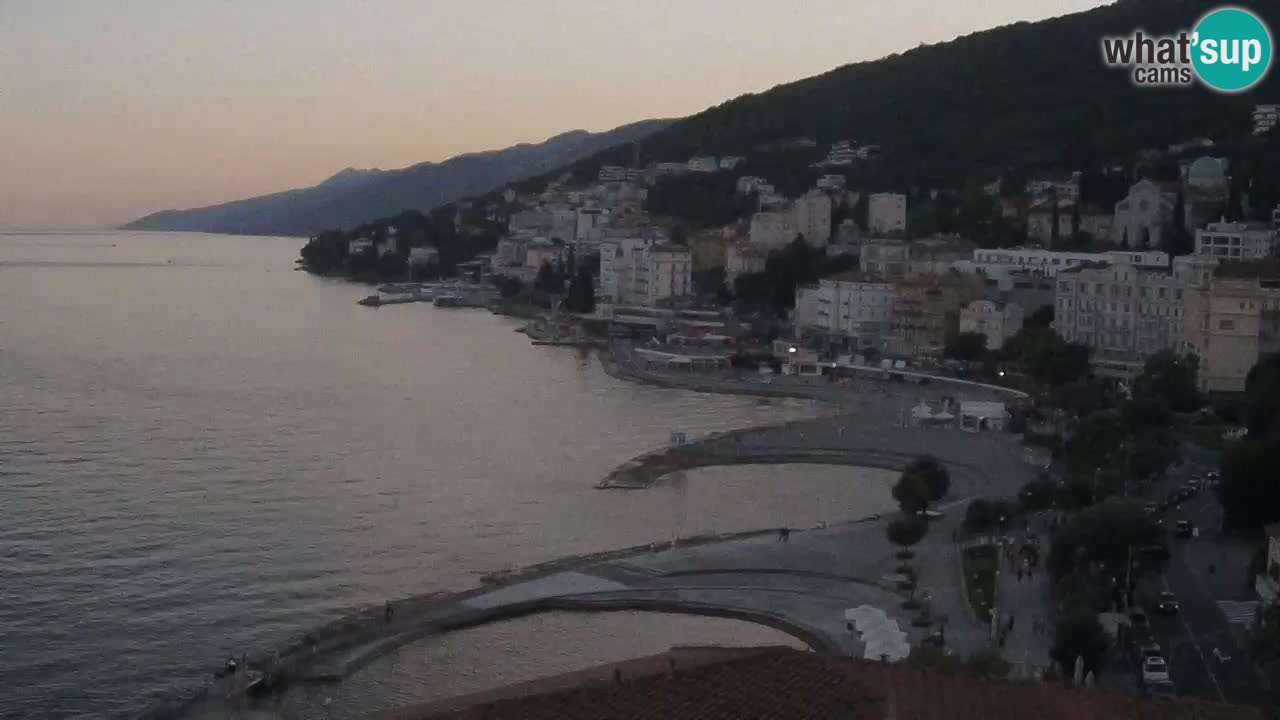 Opatija webcam – Panorama from the Hotel Milenij
