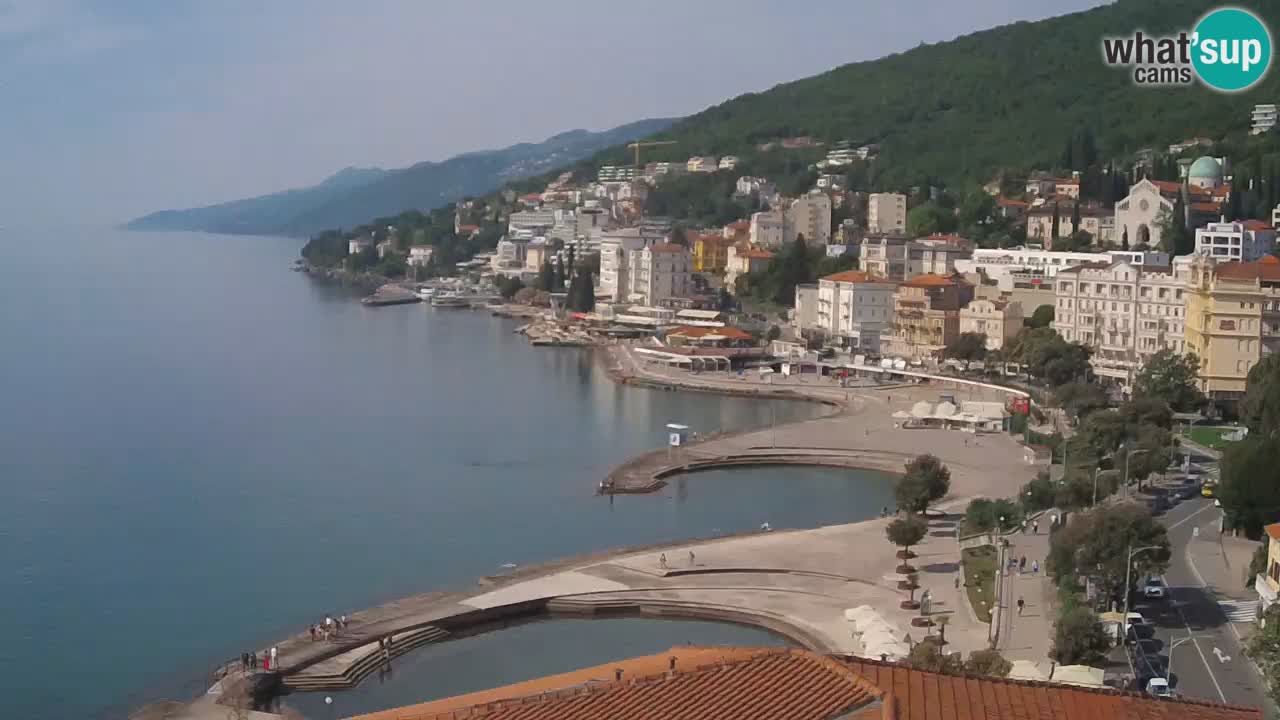 Opatija webcam – Panorama vom Hotel Milenij