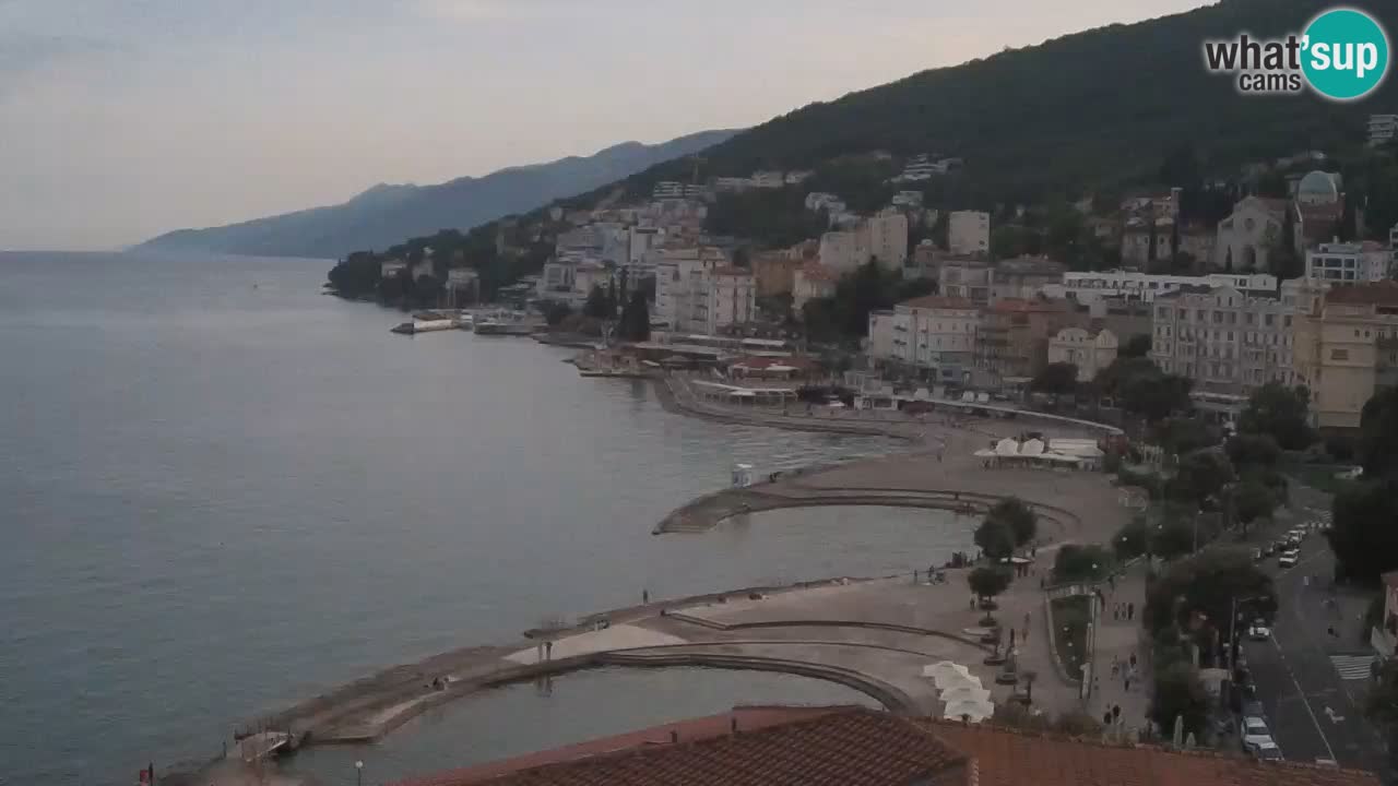 Opatija webcam – Panorama from the Hotel Milenij