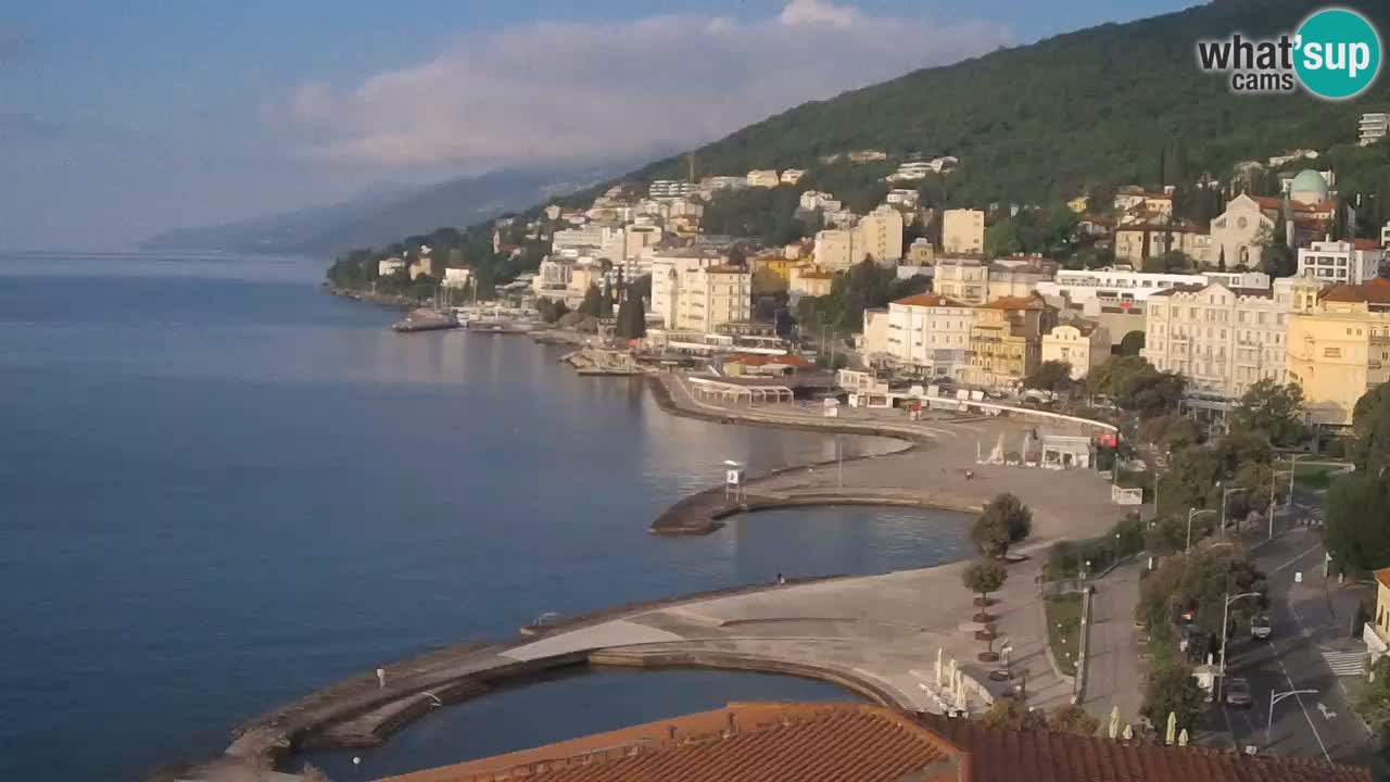 Opatija webcam – Panorama from the Hotel Milenij