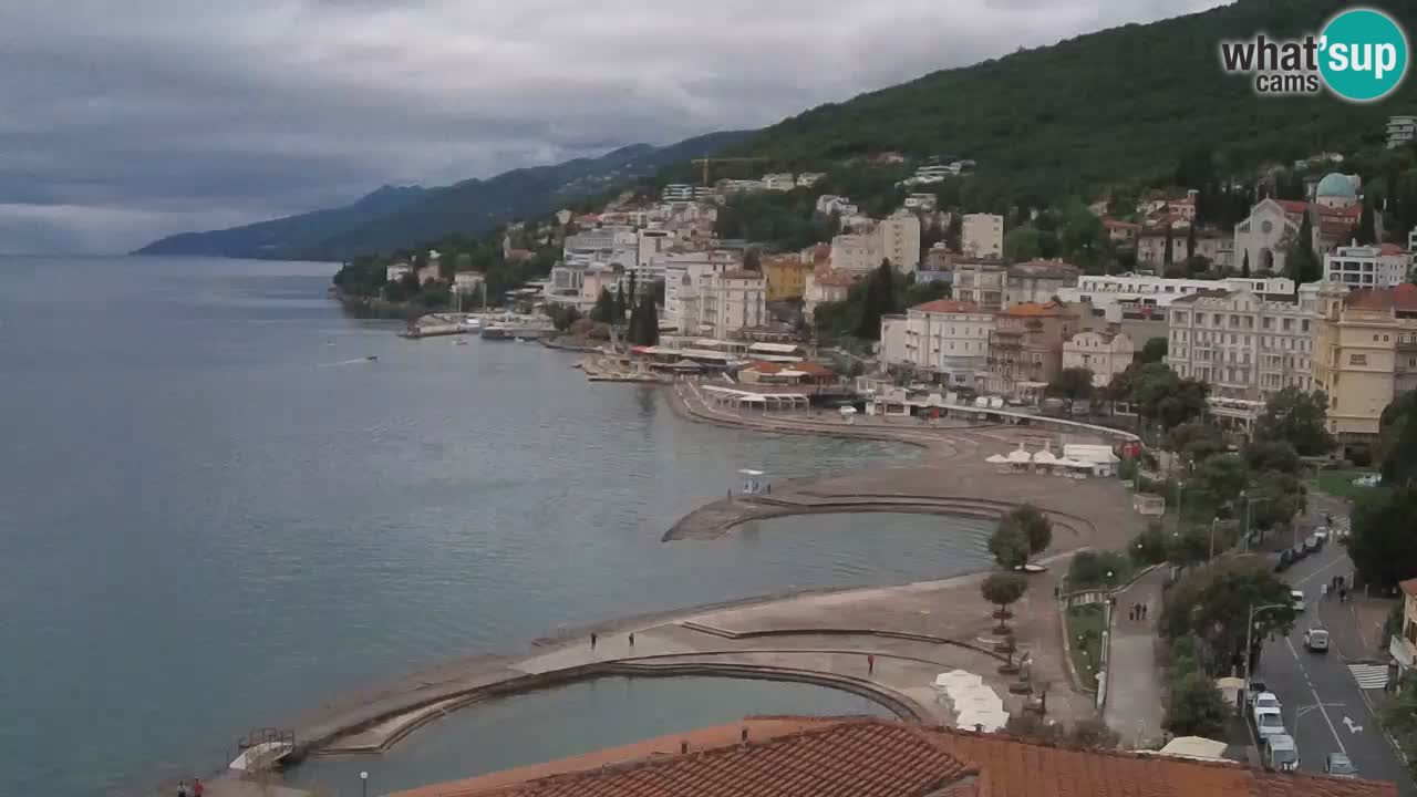 Opatija webcam – Panorama from the Hotel Milenij