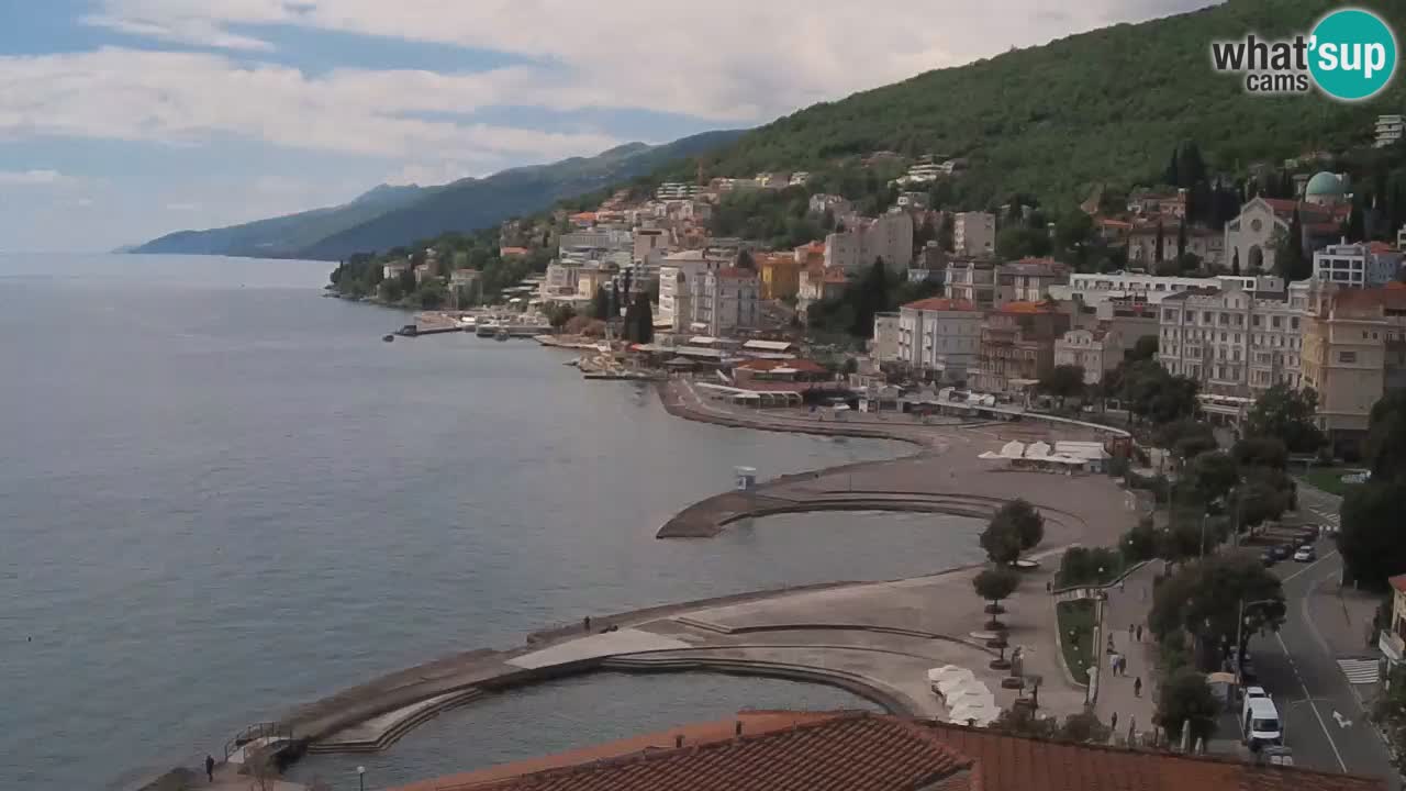 Opatija webcam – Panorama from the Hotel Milenij