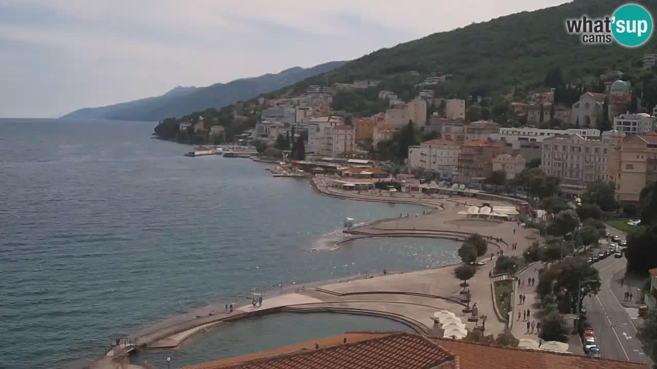 Opatija webcam – Panorama vom Hotel Milenij
