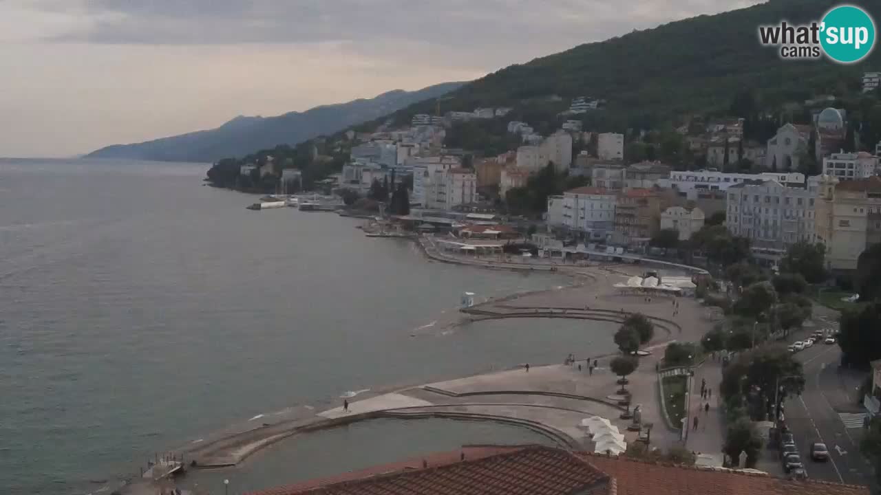 Opatija webcam – Panorama vom Hotel Milenij