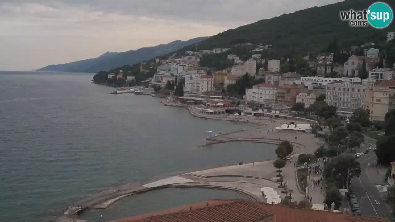 Opatija webcam – Panorama vom Hotel Milenij