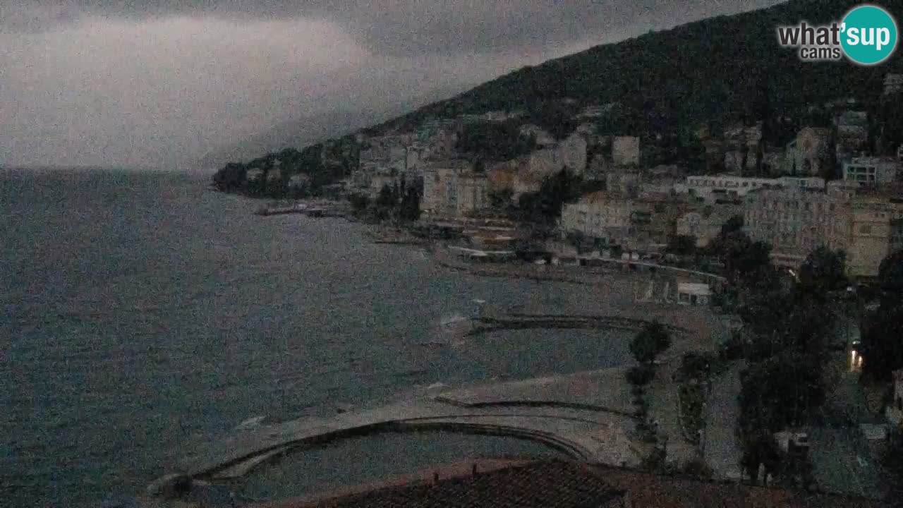 Opatija webcam – Panorama from the Hotel Milenij