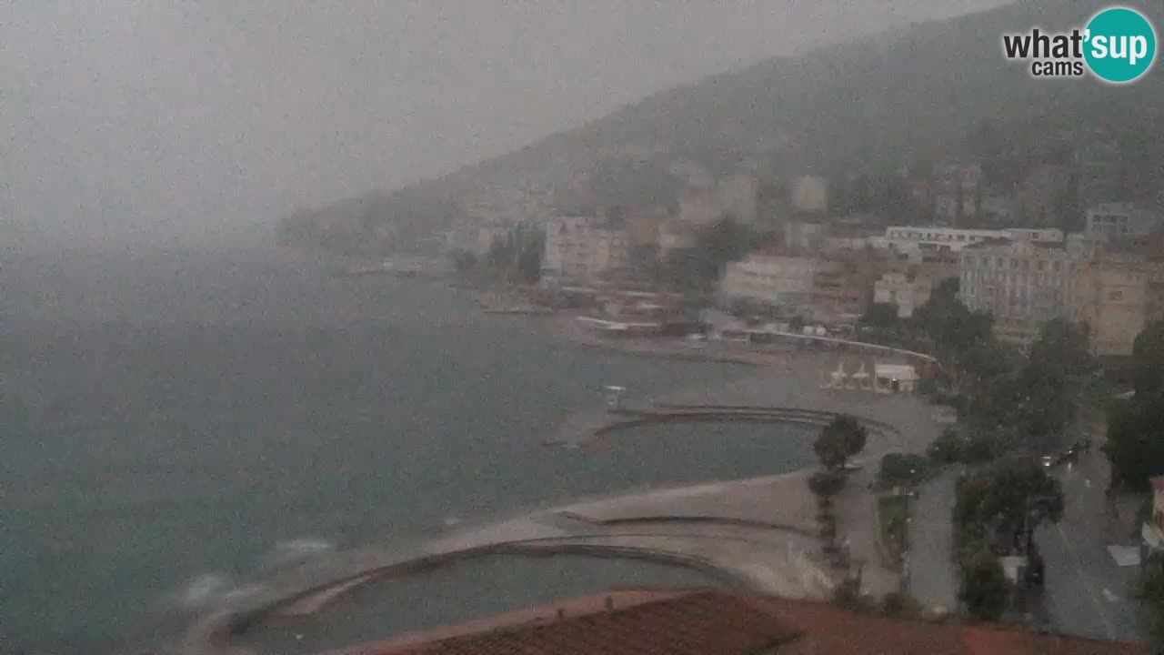 Opatija webcam – Panorama from the Hotel Milenij