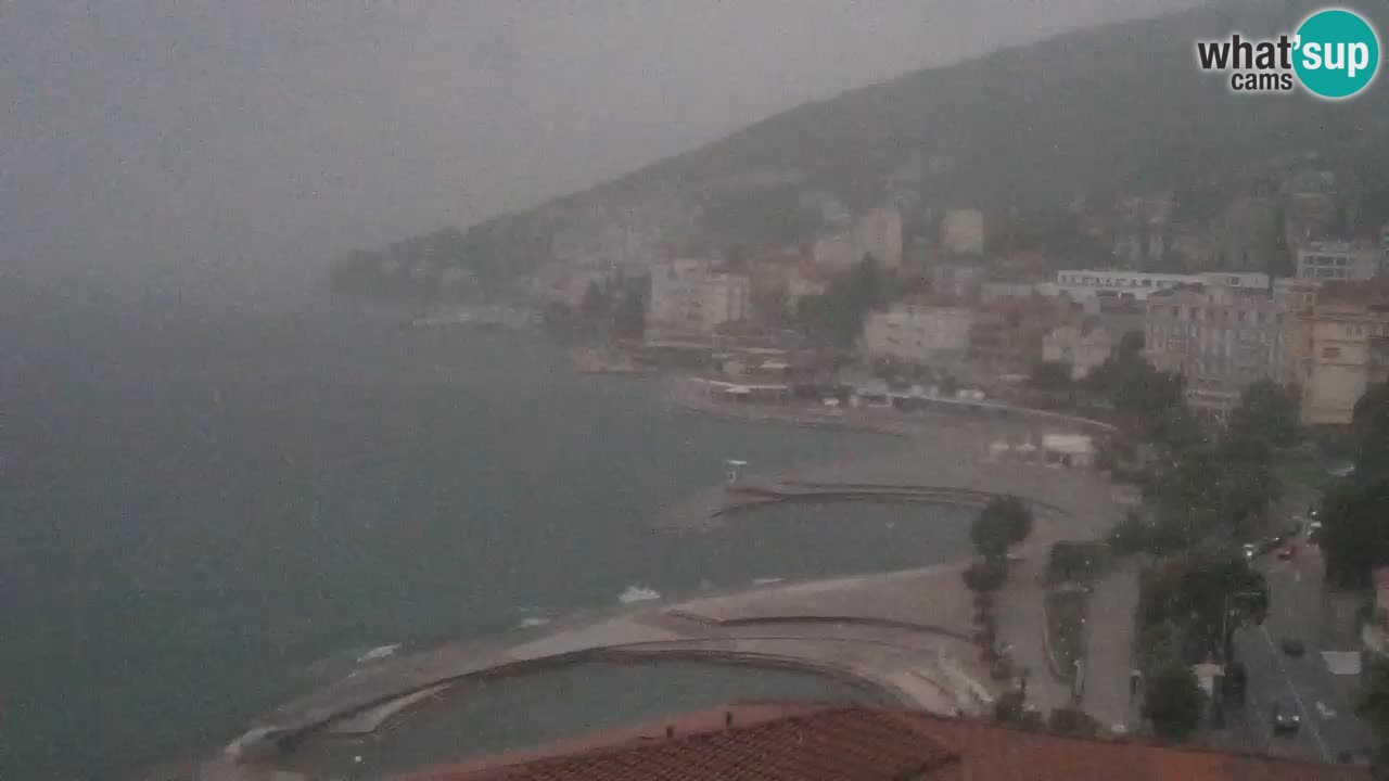 Opatija webcam – Panorama from the Hotel Milenij