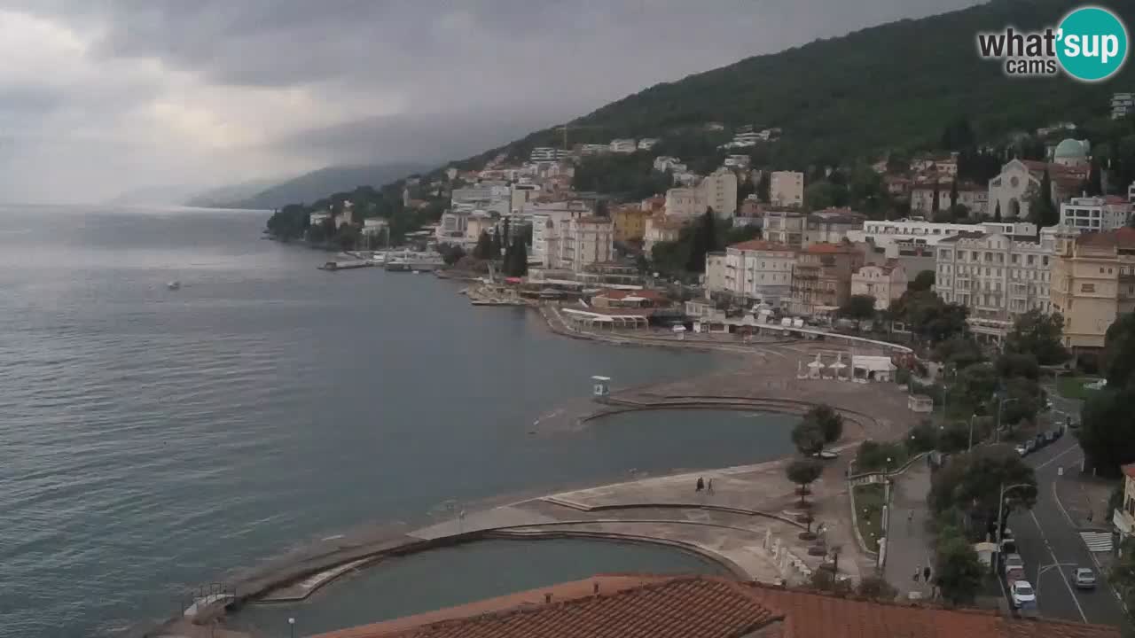 Opatija webcam – Panorama from the Hotel Milenij