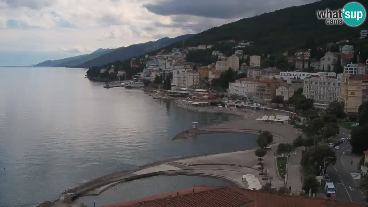 Opatija webcam – Panorama from the Hotel Milenij