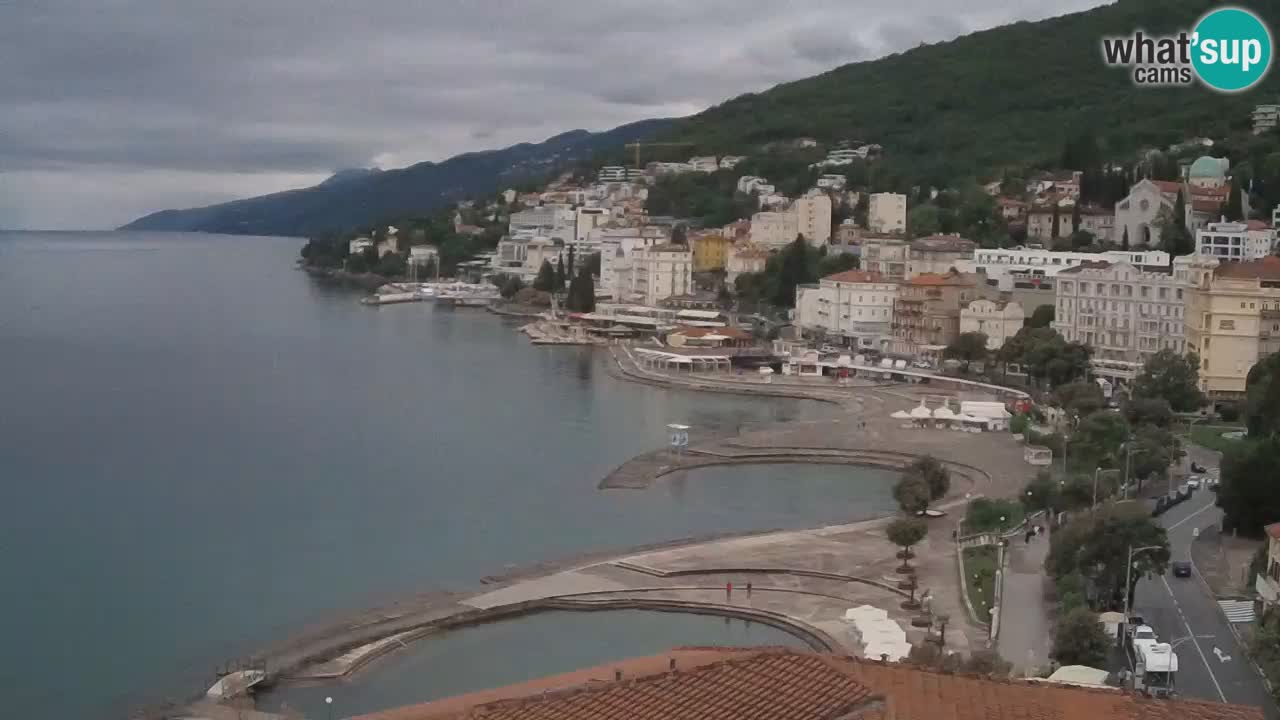 Opatija webcam – Panorama from the Hotel Milenij
