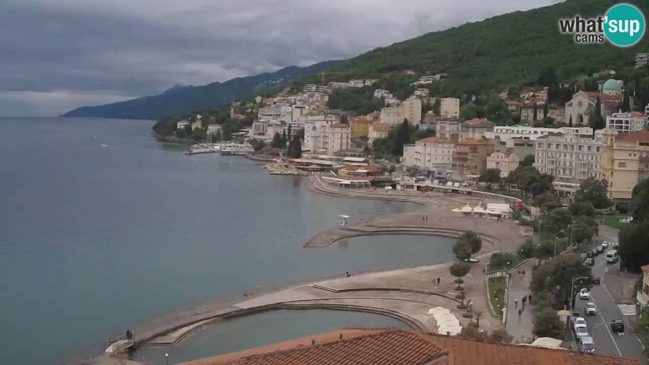 Opatija webcam – Panorama from the Hotel Milenij