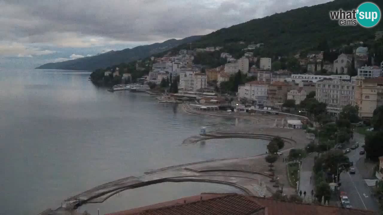 Opatija webcam – Panorama from the Hotel Milenij