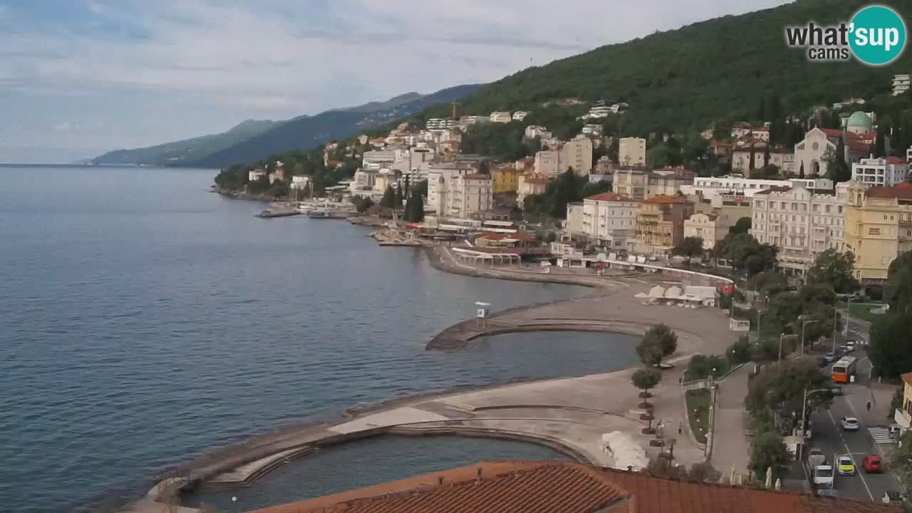 Opatija webcam – Panorama from the Hotel Milenij