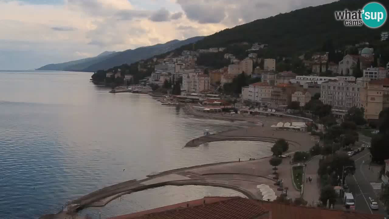 Opatija webcam – Panorama from the Hotel Milenij