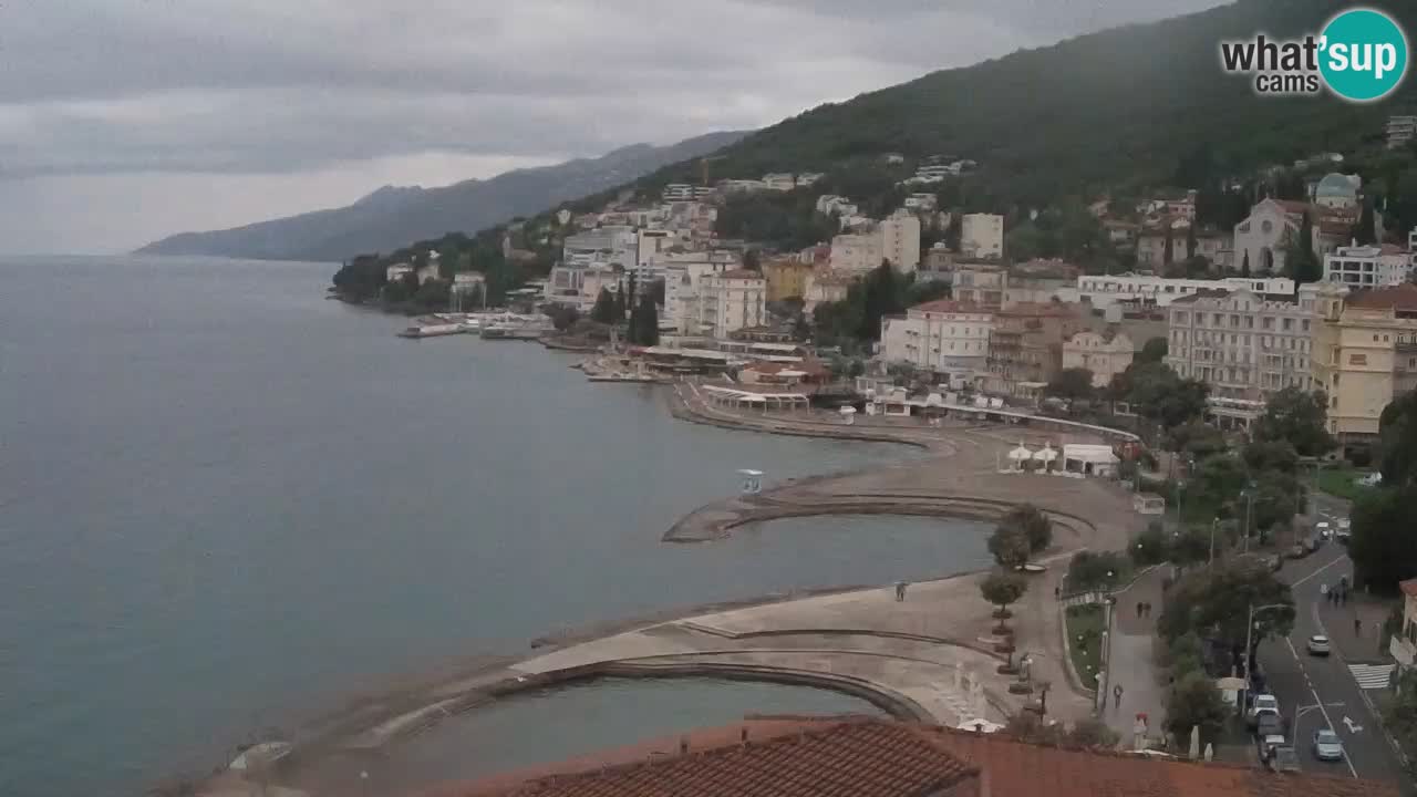 Opatija webcam – Panorama from the Hotel Milenij