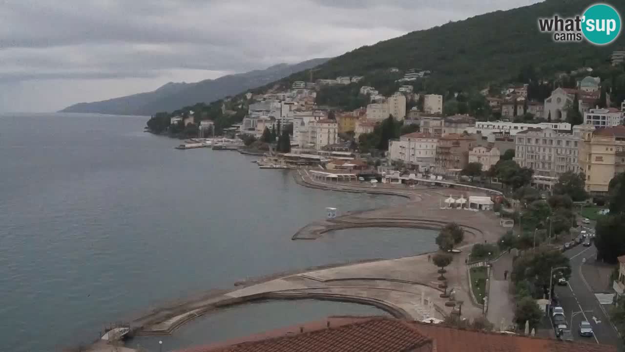 Opatija webcam – Panorama from the Hotel Milenij