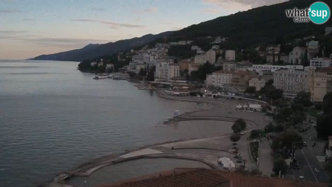 Opatija webcam – Panorama from the Hotel Milenij