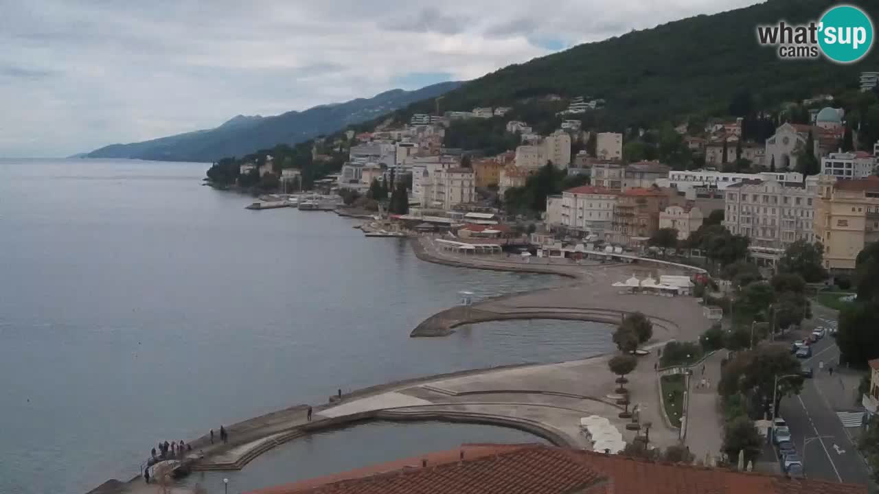 Opatija webcam – Panorama from the Hotel Milenij