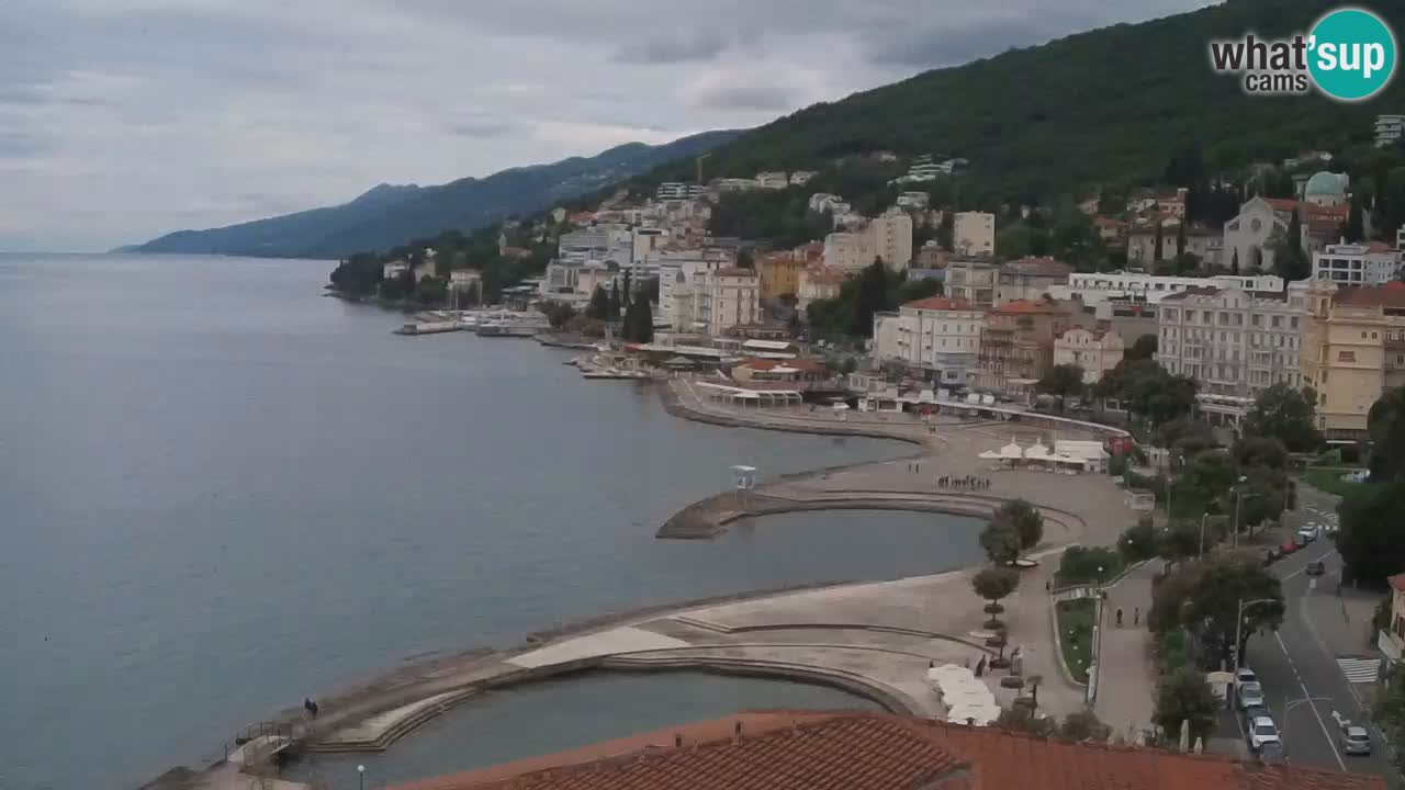 Opatija webcam – Panorama from the Hotel Milenij