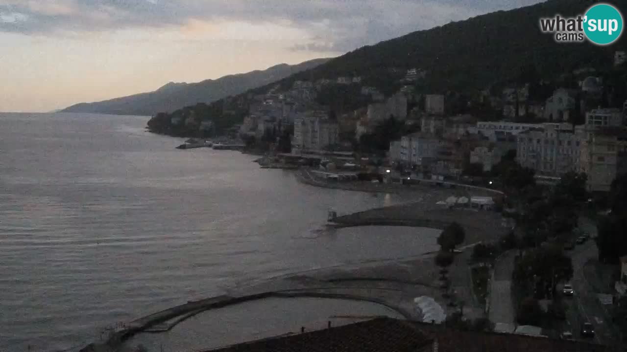 Opatija webcam – Panorama from the Hotel Milenij