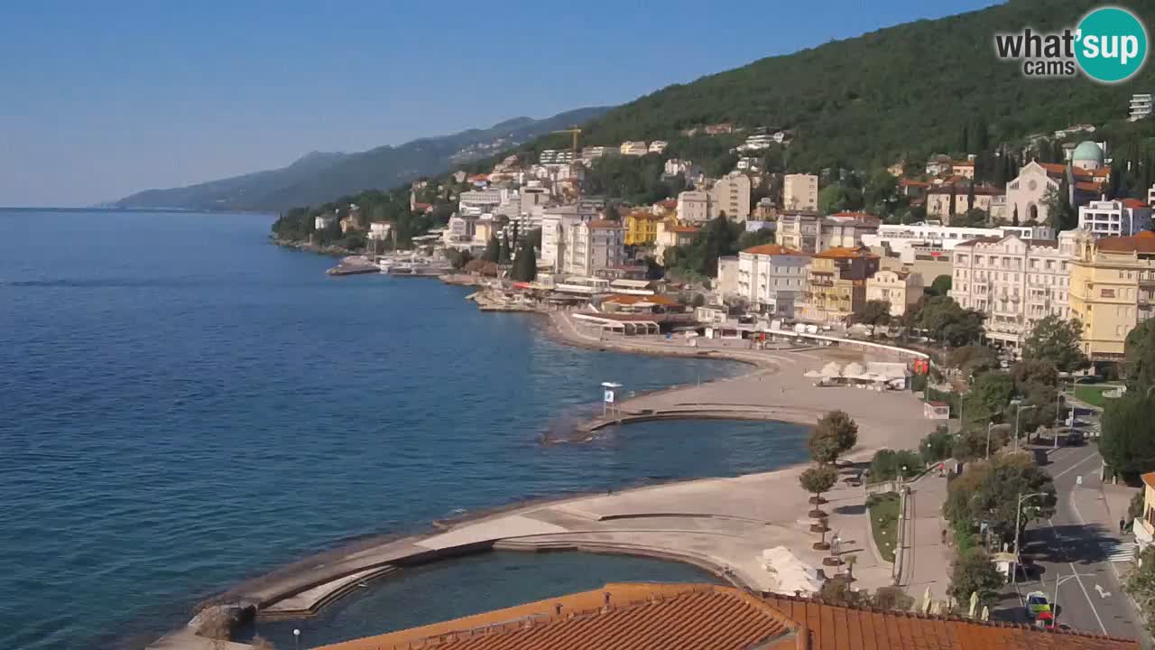 Opatija webcam – Panorama vom Hotel Milenij