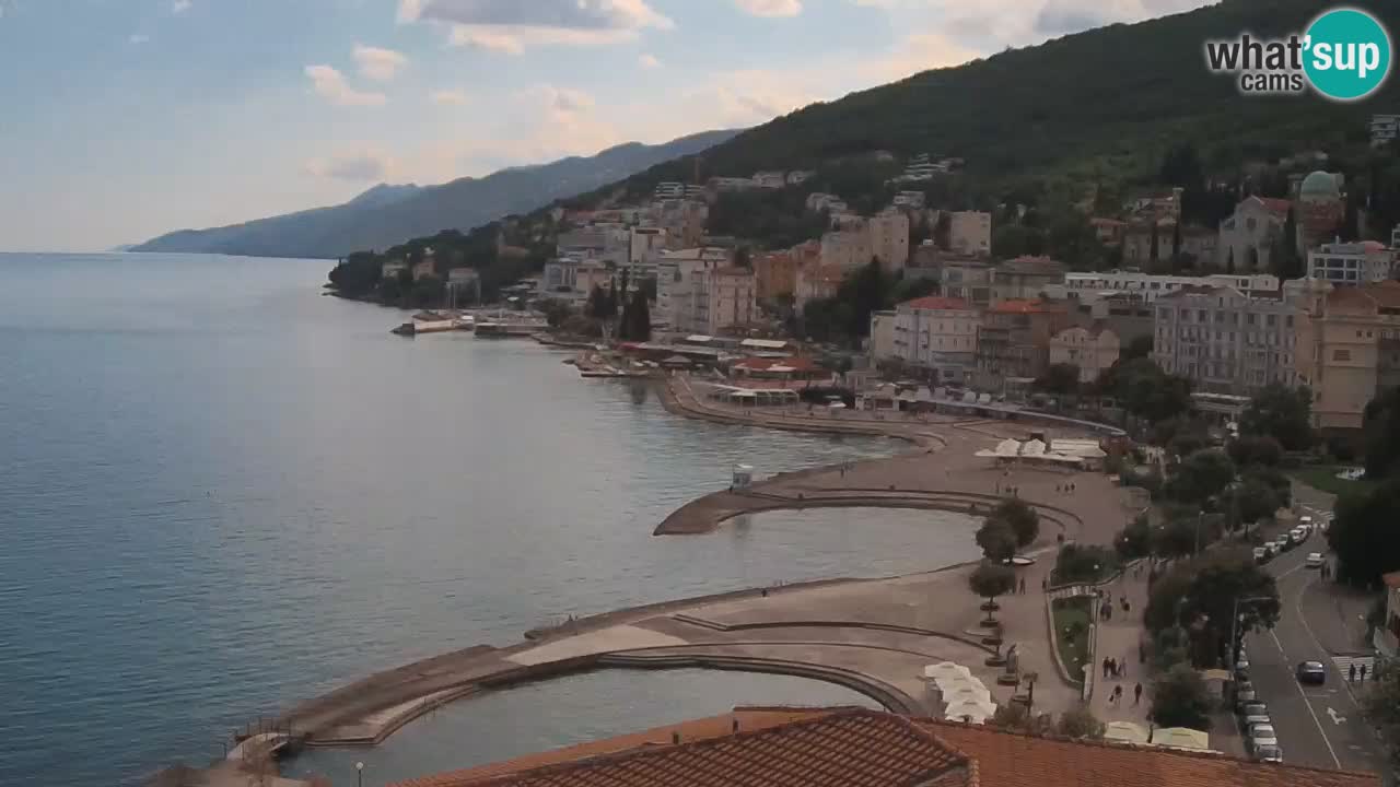 Opatija webcam – Panorama from the Hotel Milenij