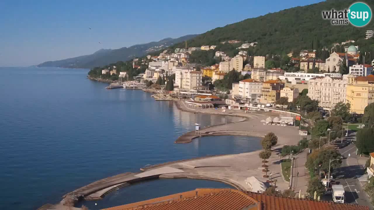Opatija webcam – Panorama vom Hotel Milenij