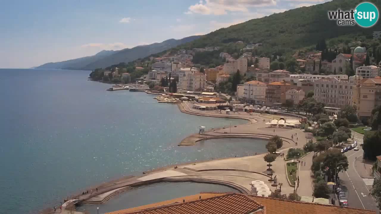 Opatija webcam – Panorama from the Hotel Milenij