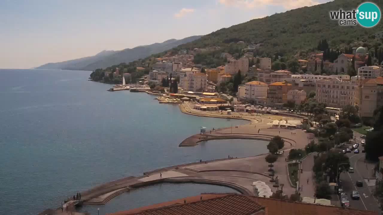 Opatija webcam – Panorama from the Hotel Milenij