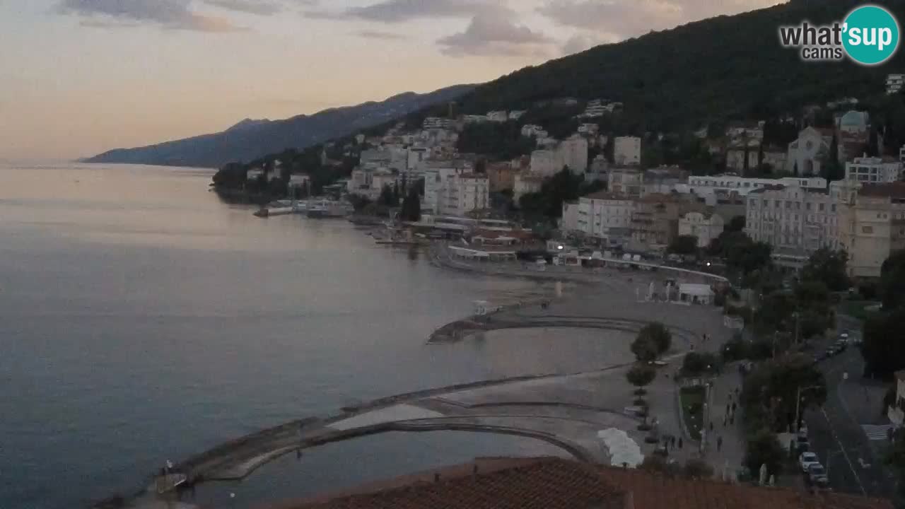 Opatija webcam – Panorama from the Hotel Milenij