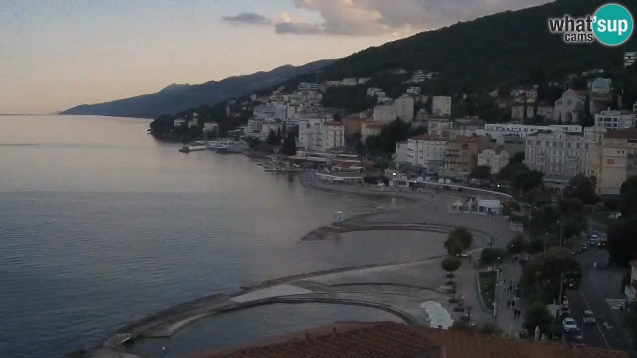 Opatija webcam – Panorama from the Hotel Milenij