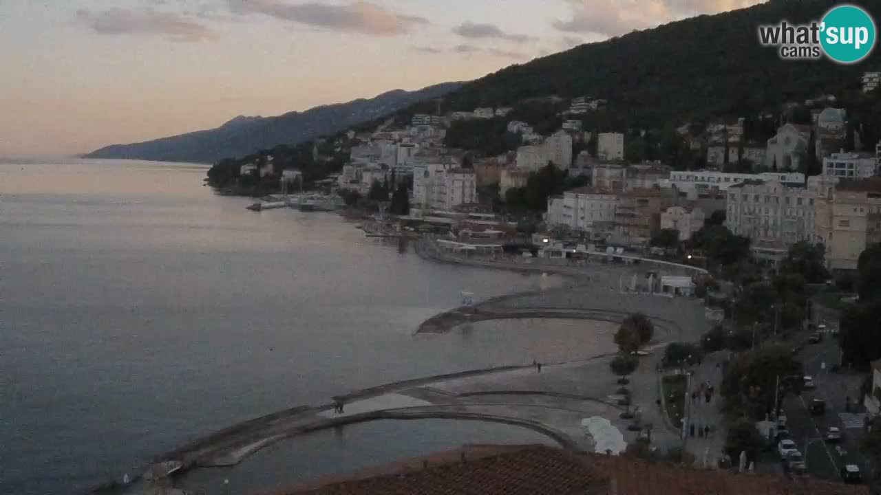 Opatija webcam – Panorama vom Hotel Milenij