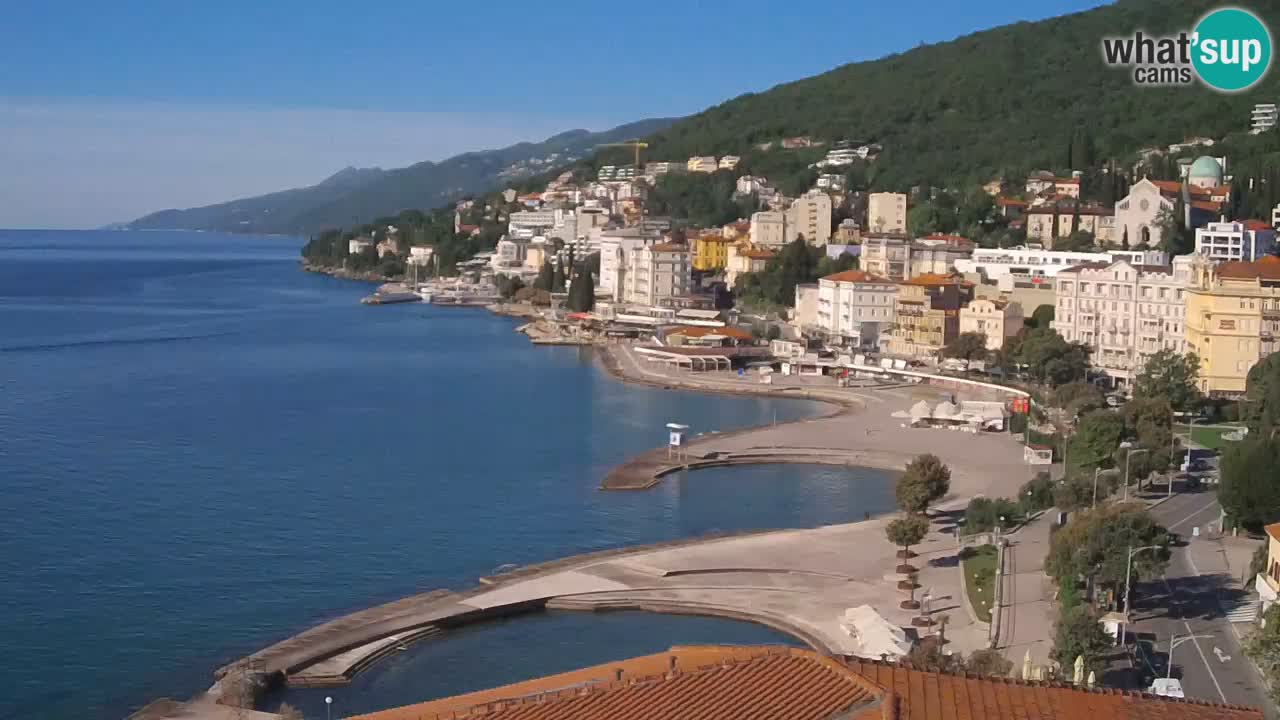 Opatija webcam – Panorama from the Hotel Milenij