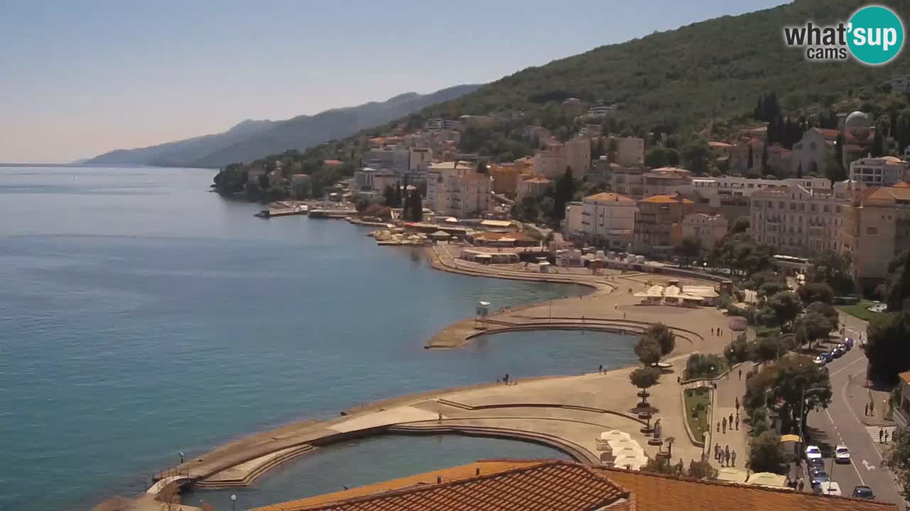 Opatija webcam – Panorama from the Hotel Milenij
